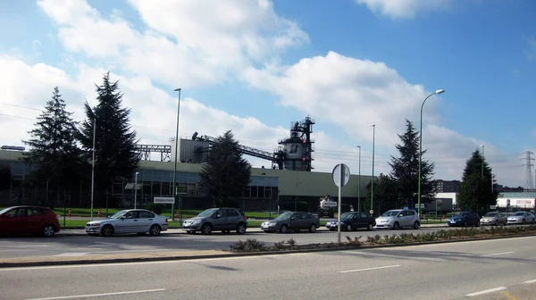 Fábricas Industriais Uma Cidade — Fotografia de Stock