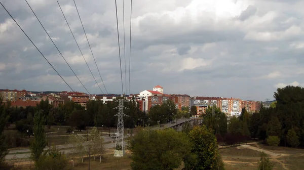 Landscapes Cities Autumn — Stock Photo, Image