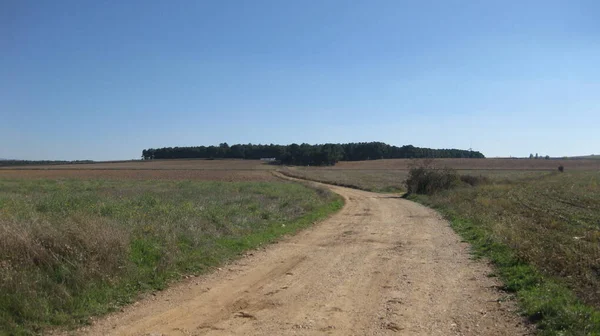 Roads Autumn Landscape — Stock Photo, Image