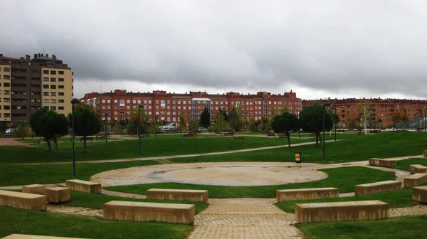 Burgos Straten Herfst — Stockfoto