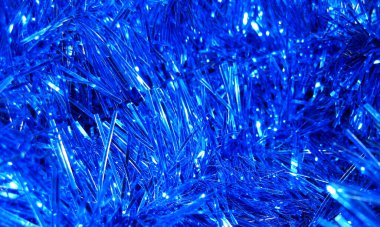 Mavi Noel ışıltısı arka planı.