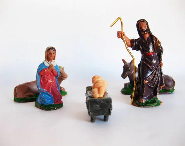 Betlémská Rodná Čísla Vánoce — Stock fotografie