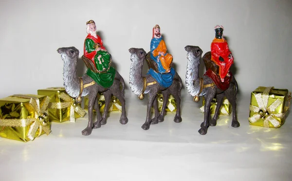 Belén Figuras Natividad Navidad —  Fotos de Stock