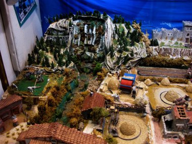 Beytüllahim 'in doğuşunun figürleri ve süslemeleri.