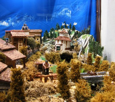 Beytüllahim 'in doğuşunun figürleri ve süslemeleri.