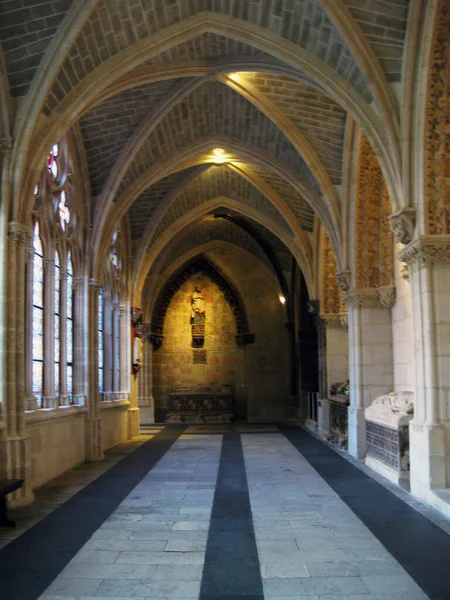 Korridore Der Kathedrale Von Burgos Spanien — Stockfoto
