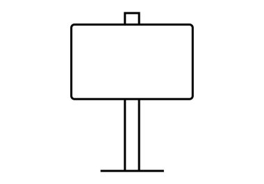 Beyaz arkaplanda siyah sinyal simgesi.