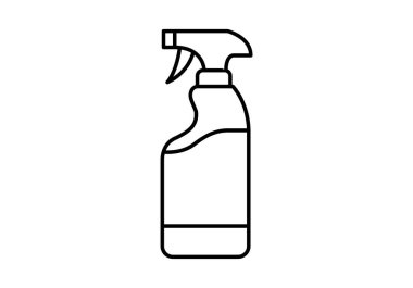 Beyaz arkaplanda siyah sprey simgesi