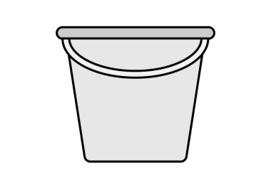 Siyah metal küp simgesi