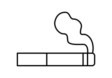 Sigaranın siyah simgesi.