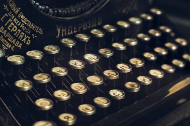 Klavye Underwood daktilo yakın çekim