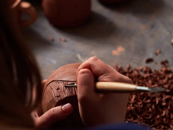 Potter at work — Stock Photo, Image