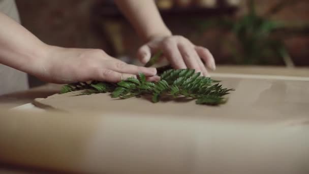 The production process in the pottery workshop of the potter. — Stock Video