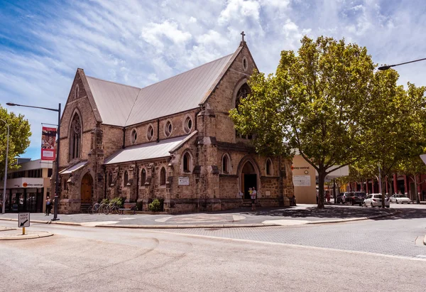 弗里曼特尔 澳大利亚 2018年2月5日 弗里曼特尔的韦斯利教会的照片在一个夏天的下午 仅编辑使用 — 图库照片