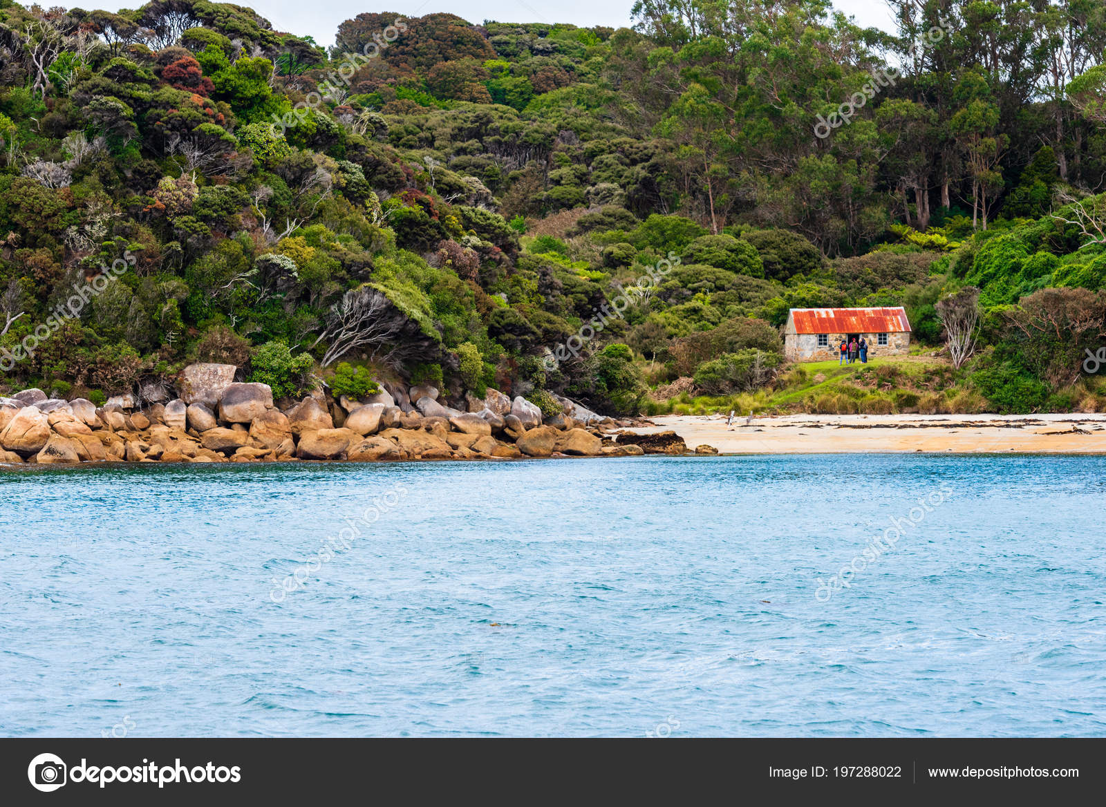 Stewart Island New Zealand February 18 Red Roofed Stone Building Stock Editorial Photo C Joebenning