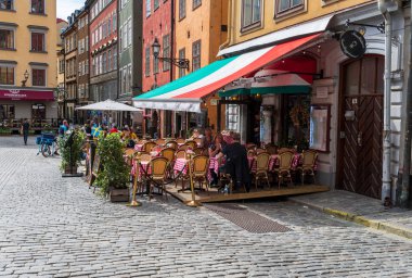 Stockholm'de Açık Havada Yemek