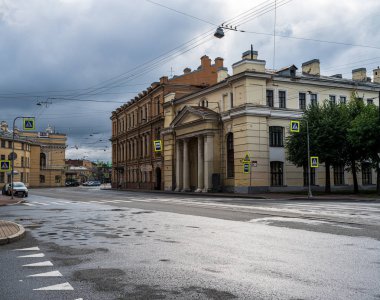 St Petersburg Boş Rainswept Street