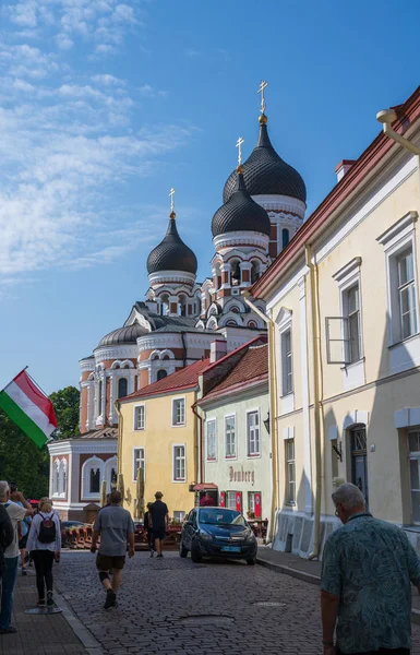 Turistler Tallinn Sokaklarında Keşfedin