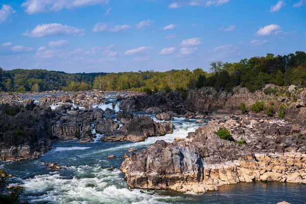 Potomac  Great Falls in Autumn — Stock Photo, Image