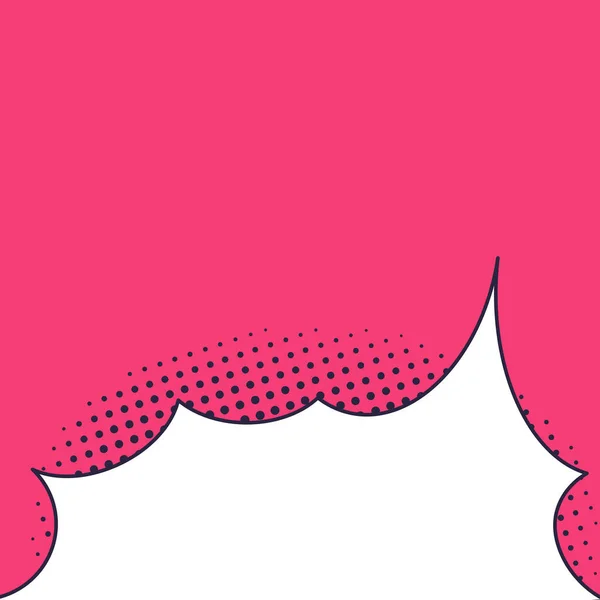 Striscione rosa bolla vocale con spazio per frasi. — Vettoriale Stock