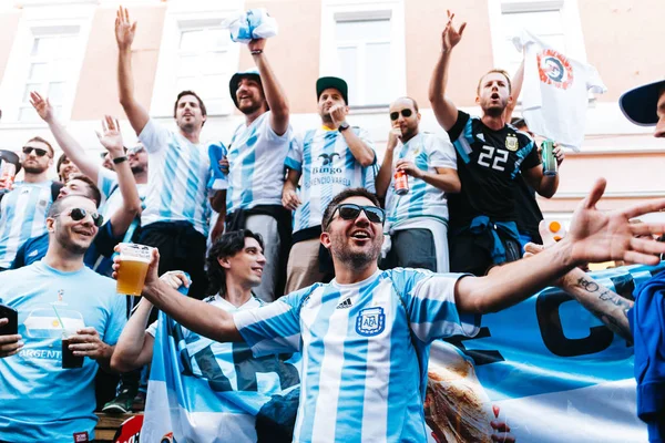 Nizhny Novgorod, Rusya Federasyonu - Haziran, 2018 - Dünya Kupası 2018, Arjantinli hayranları