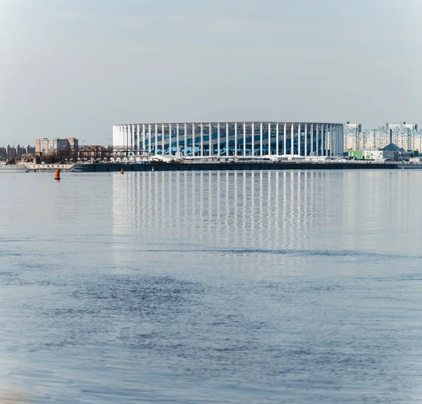 Nizhny Novgorod, Russia - April, 2018 - Stadium Nizhny Novgorod built for the World Cup 2018 — Stock Photo, Image
