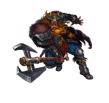 Büyük Viking, beyaza iki elle vuruyor. İki elli baltalı savaşçı barbar!.