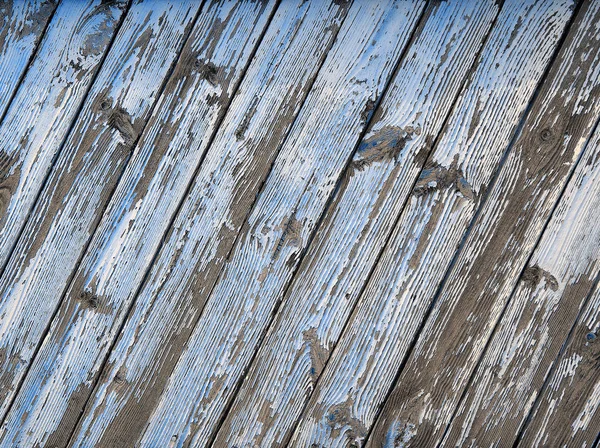 Antiguo Pintado Azulejos Madera Azul Textura Fondo — Foto de Stock