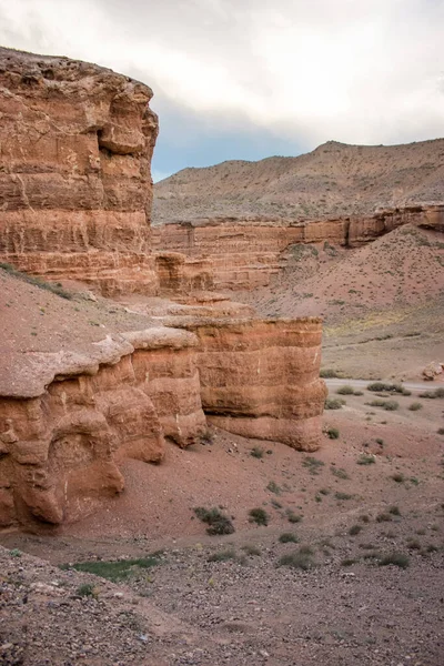 Gyönyörű Sivatagi Táj Naplementekor — Stock Fotó