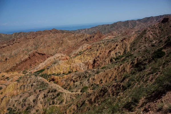 Paesaggio Della Valle Del Canyon Rosso Bellissimo Paesaggio Soleggiato Con — Foto Stock