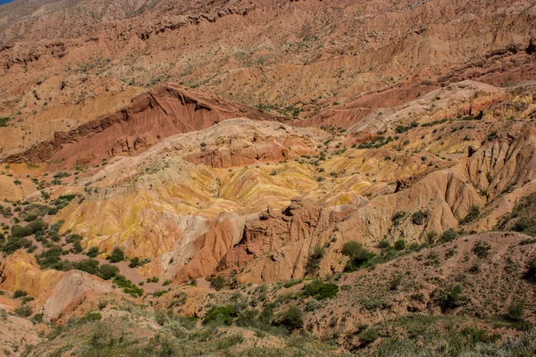 Στην Κόκκινη Κοιλάδα Όμορφο Ηλιόλουστο Τοπίο Άμμο Βράχια Και Λόφους — Φωτογραφία Αρχείου