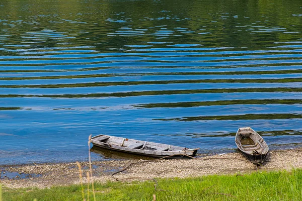 Alte Boote Der Küste Flussnähe — Stockfoto