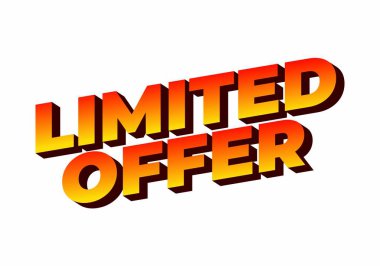 Koyu renkli yazı tipiyle sınırlı teklif kelimelerini içeren metin grafiği