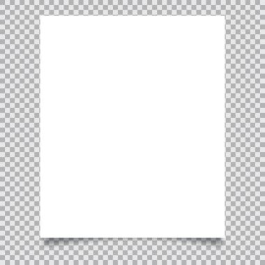 şeffaf arkaplanda beyaz kağıt pankart