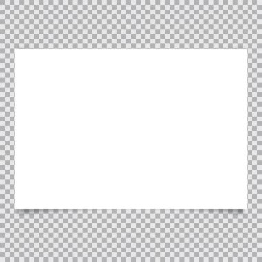 şeffaf arkaplanda beyaz kağıt pankart