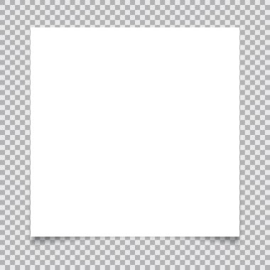 şeffaf arkaplanda beyaz kağıt pankart