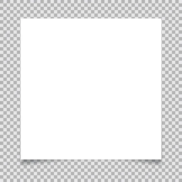 透明な背景の白い紙のバナー — ストックベクタ