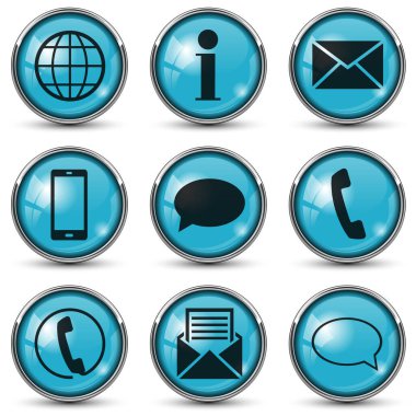 Krom çerçeveli mavi kişi simgeleri düğmesi