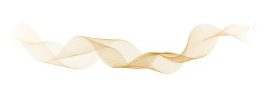 soyut vektör altın dalga çizgileri