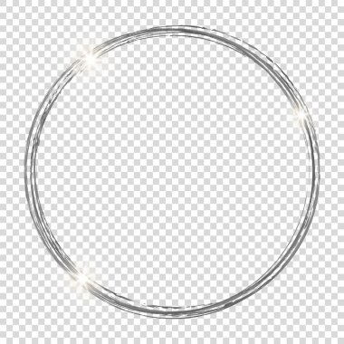 yuvarlak çerçeve. Şeffaf arkaplanda vektör tasarımı ögesi