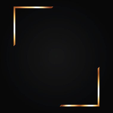 Altın fırça boyalı mürekkep çerçevesi tasarım elementiniz için şeffaf bir yere sahip