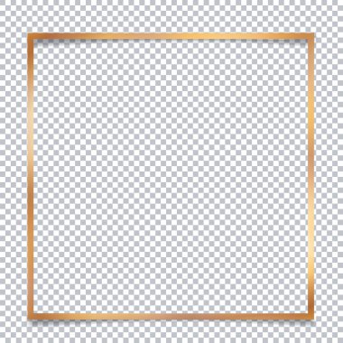 altın pankart - beyaz arkaplanda çerçeve