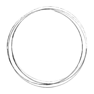 şeffaf arkaplanda yuvarlak çerçeve