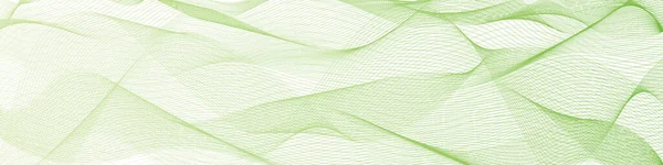 Abstrakter Vektor Grüne Wellenlinien Auf Weißem Hintergrund — Stockvektor