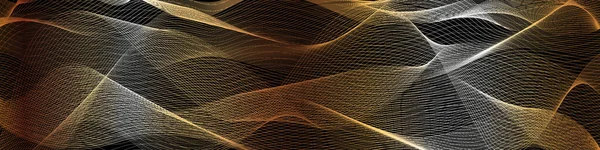抽象矢量金波线 — 图库矢量图片