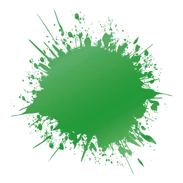 Tasarım elementiniz için yer ile boyanmış yeşil fırça mürekkep çerçevesi