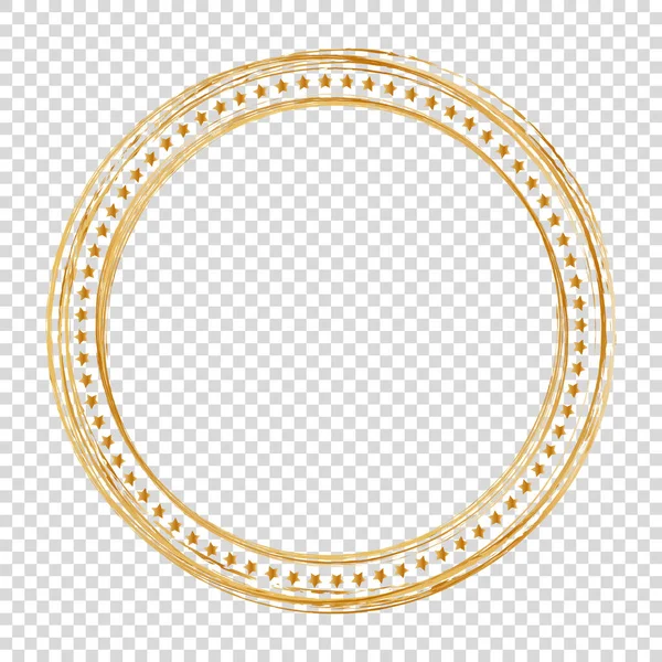 Баннеры Золотой Кисти Белом Фоне — стоковый вектор