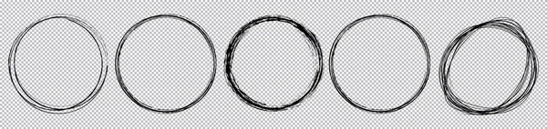 Кругла Рамка Прозорому Фоні — стоковий вектор