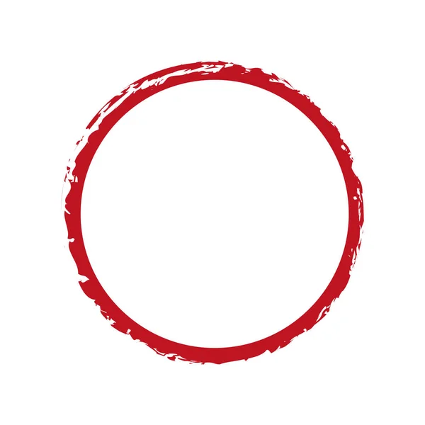 Красный Круглый Рождественская Рамка Прозрачном Фоне — стоковый вектор