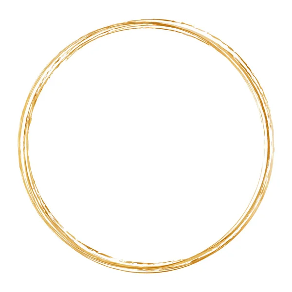 白色背景的金刷圆形框架横幅 — 图库矢量图片